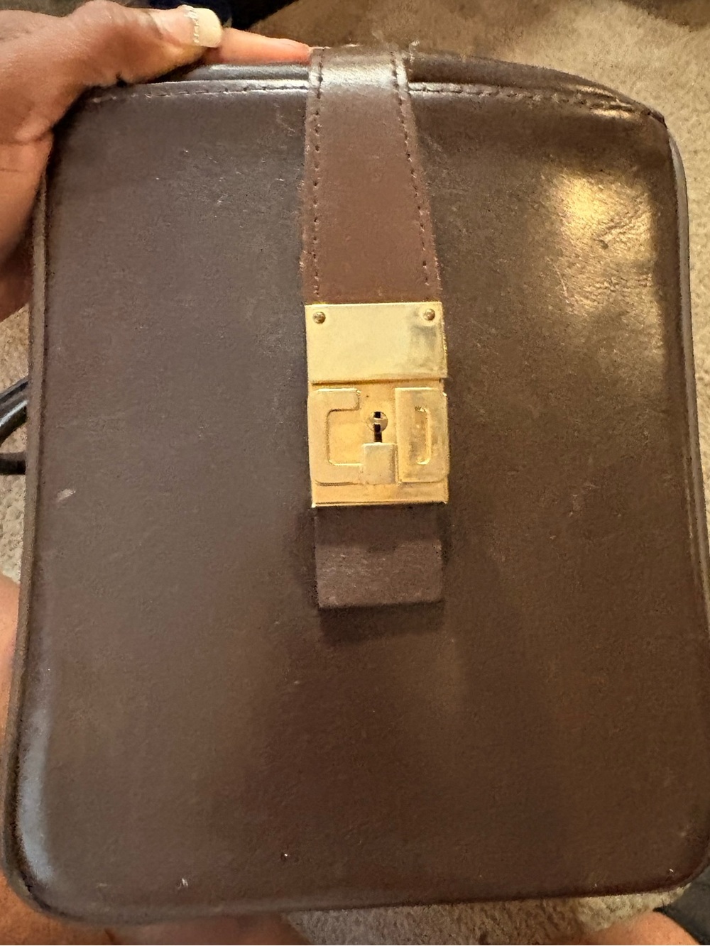 🎉CHRISTIAN DIOR 1960s RARE Early Oblique MonogramBox Bag🎉 - Picture 8 of 12